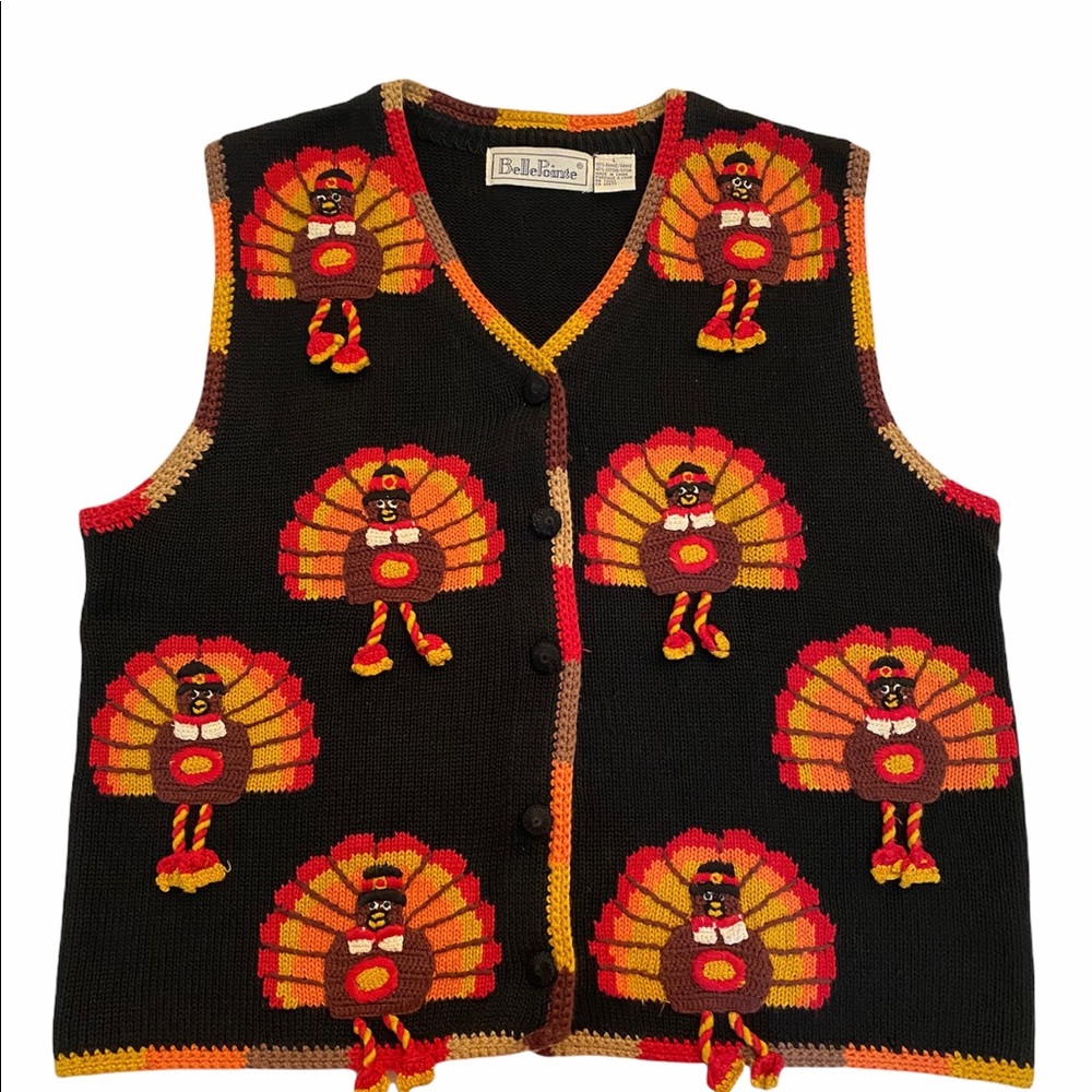 BellePointe Thanksgiving Turkey Vest w Dangle Legs